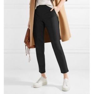 Theory Wool & Cotton Straight Leg Pants